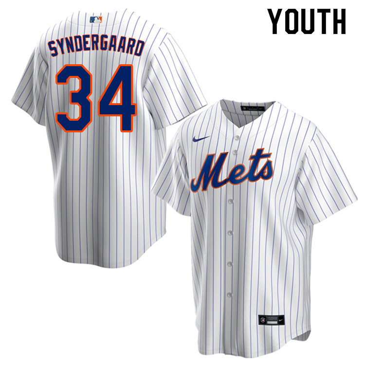 Nike Youth #34 Noah Syndergaard New York Mets Baseball Jerseys Sale-White